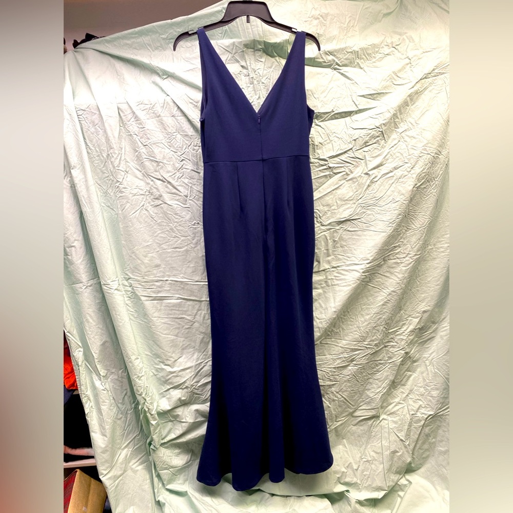 Long navy dress med